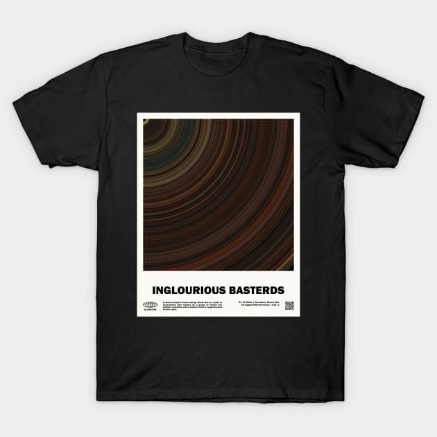minimal_Inglourious Basterds Circular Barcode Movie T-Shirt by silver-light